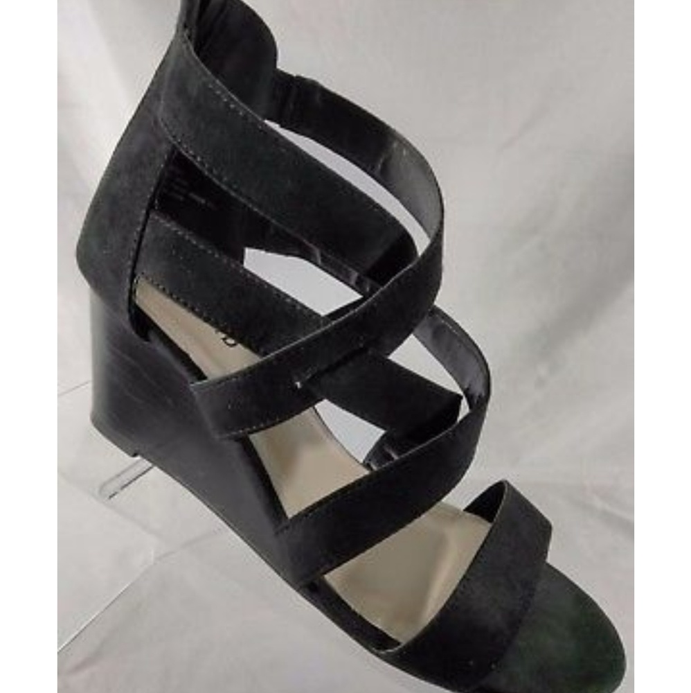 Black Wedge Heels